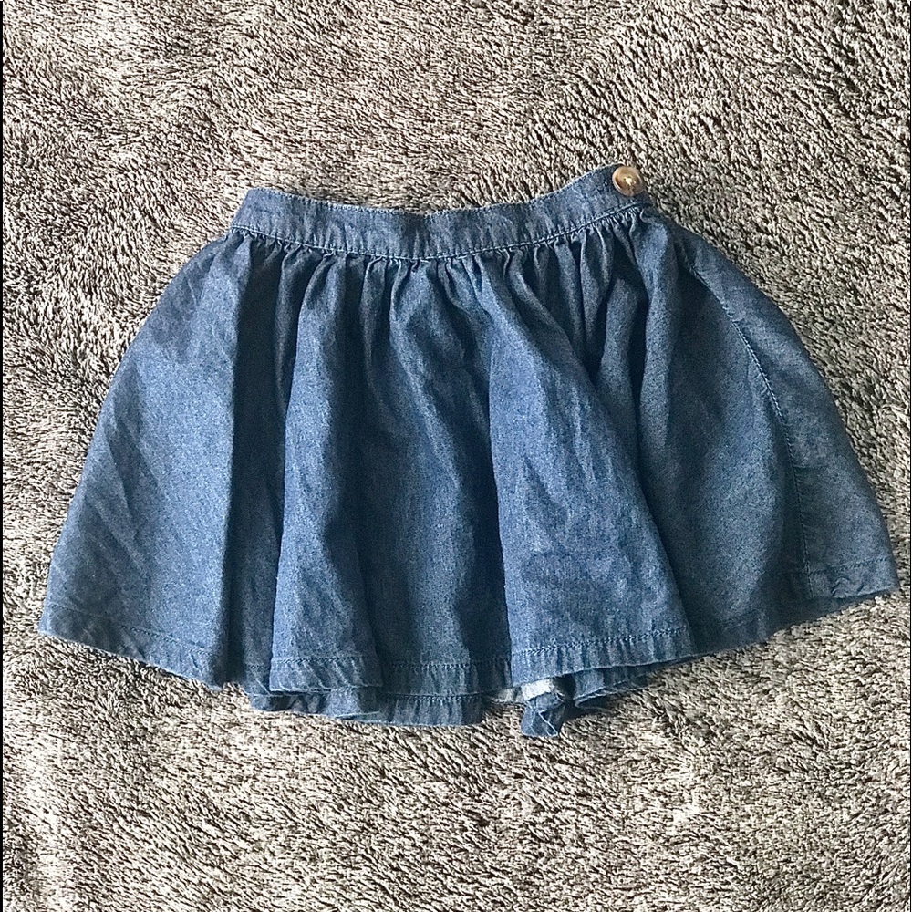 SOLD!!! Baby Gap Denim Blue Circle Skirt With Button
